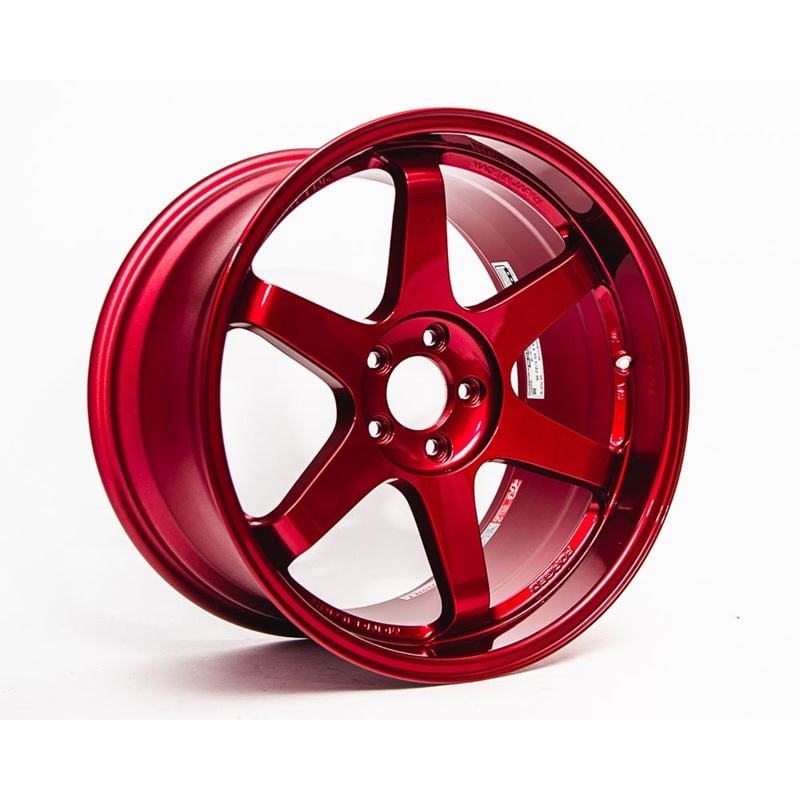 Rays TE37SL Hyper Red [Universal] - JDMuscleWheelsWVDAC20WPHR18X10.55x120'+20mm