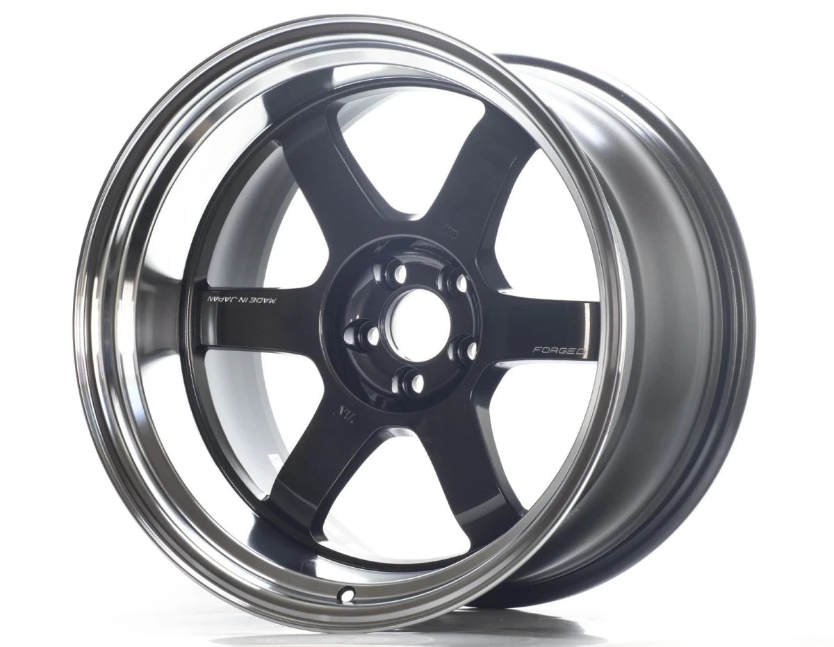 Rays TE37V Mk - Ii Diamond Black / Rim Fdmc [Universal] - JDMuscleWheelsWVDVY-25DBF18X105x100' - 25mm