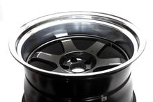 Rays TE37V Mk - Ii Diamond Black / Rim Fdmc [Universal] - JDMuscleWheelsWVDVY-25DBF18X105x100' - 25mm