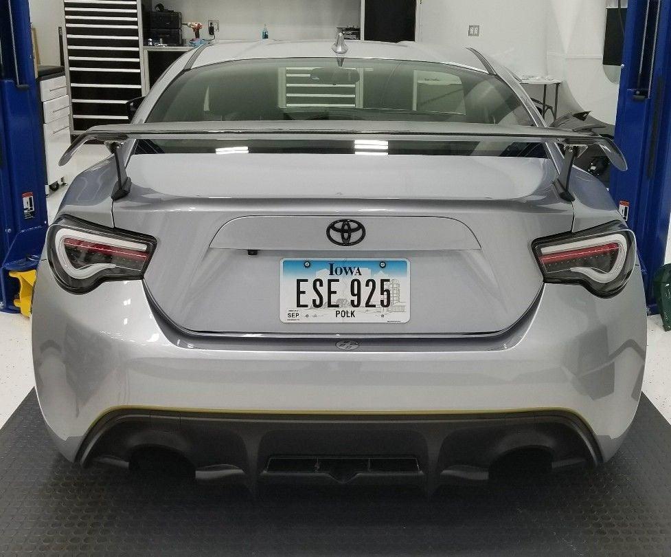 Rear Bumper STI Style Pinstripe - 2013 - 2020 Scion FR - S / Subaru BRZ / Toyota 86 - JDMusclePinstripesSF13BRZSTIRB-BLBlue