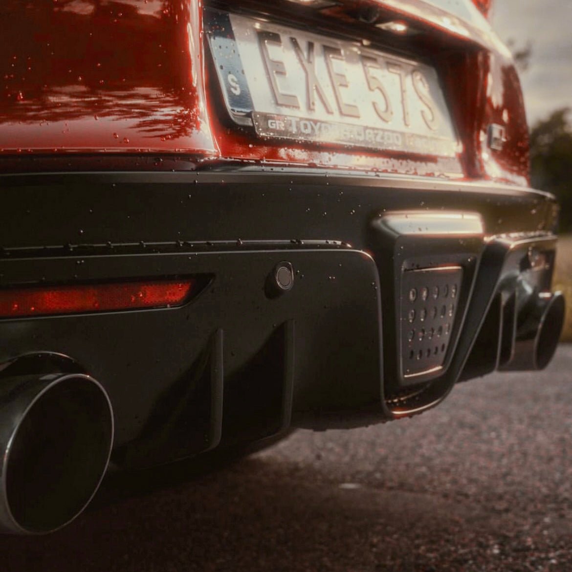 Rear Diffuser Fins for GR Supra (A90/91) - JDMuscleOEMPD-A90-RDF