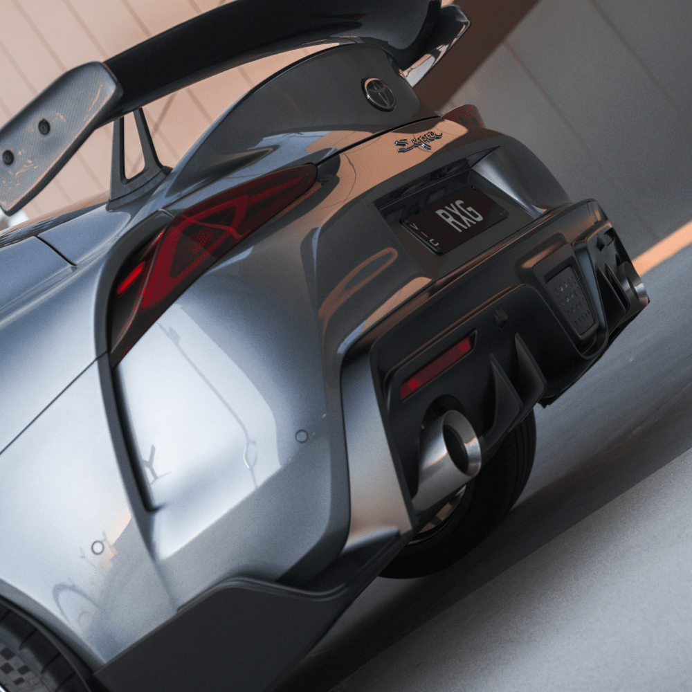 Rear Diffuser Fins for GR Supra (A90/91) - JDMuscleOEMPD-A90-RDF