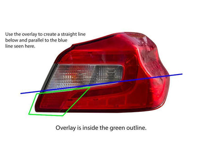 Red Facelift 1.5 Tail Light Overlays - 2015 - 2021 Subaru WRX / STI - JDMuscleTaillights15WRXFLTL-RD