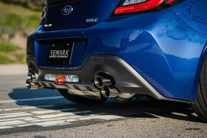 Remark 13 - 22 BRZ/ 13 - 16 FRS / 17 - 21 GT86 / 2022 GR86 Sports Touring Cat Back Exhaust w/ Burnt Stainless Tip | RK - C4063T - 04T - JDMuscleCat Back Exhaust SystemremRK-C4063T-04T