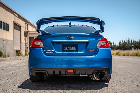 Remark [15-21 WRX/STI] R1-Spec Single-Exit Cat Back Exhaust w/ Stainless Tip - JDMuscleCat Back Exhaust SystemremRK-C1076S-01