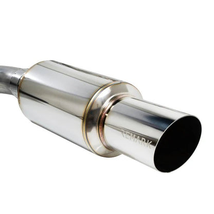 Remark 15 - 21 WRX/STI (VA) R1 Spec Single - Exit Stainless Catback Exhaust (Resonated) - JDMuscleCat Back Exhaust SystemRK-C1076S-01C