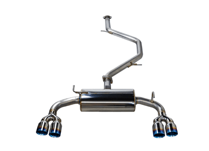 Remark [19 - 22 Corolla Hatchback] Quiet - Spec Quad Tip - Burnt Stainless | RK - C4063T - 01TQ - JDMuscleCat Back Exhaust SystemremRK-C4063T-01TQ
