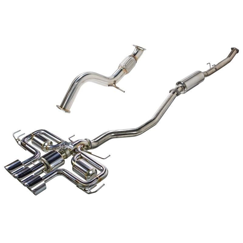 Remark 2023+ Honda Civic Type - R (FL5) Triple Tip Catback Exhaust w/ Triple Tip & Front Pipe - JDMuscleCat Back Exhaust SystemremRK-C3076H-09