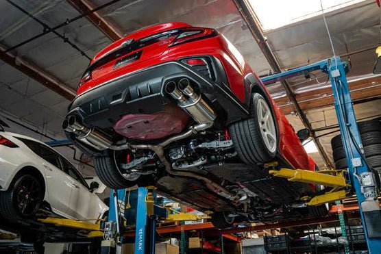 Remark [22 - 26 WRX] Axle Back Exhaust w/Burnt Stainless Steel Dual Wall Tip | RO - TTVB - DM - JDMuscleAxle Back ExhaustsremRO-TTVB-DM