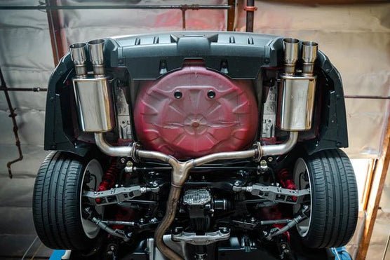 Remark [22 - 26 WRX] Axle Back Exhaust w/Burnt Stainless Steel Dual Wall Tip | RO - TTVB - DM - JDMuscleAxle Back ExhaustsremRO-TTVB-DM