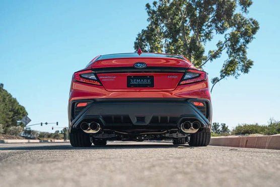 Remark [22 - 26 WRX] Axle Back Exhaust w/Burnt Stainless Steel Dual Wall Tip | RO - TTVB - DM - JDMuscleAxle Back ExhaustsremRO-TTVB-DM