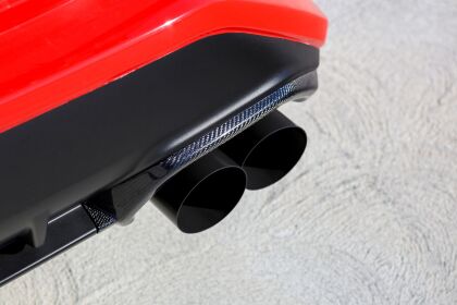 Remark [22-26 WRX] Carbon Fiber Exhaust Finisher - Gloss Finish - JDMuscleExterior GarnishesremRMK-05-EC01S-02