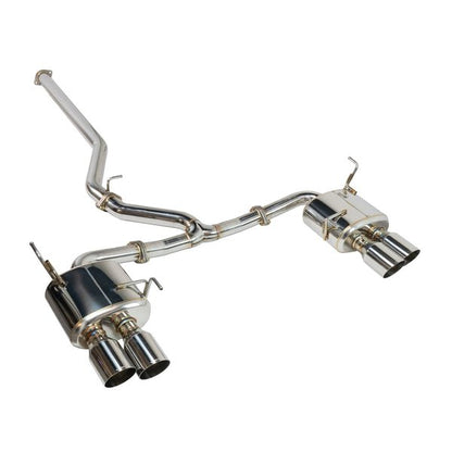 Remark [22 - 26 WRX] Sports Touring Cat - Back Exhaust Non - Resonated w/ Stainless Tip Cover | RK - C4076S - 02 - JDMuscleCat Back Exhaust SystemremRK-C4076S-02
