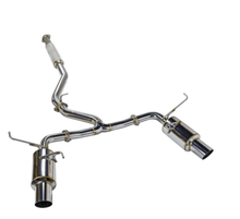 REMARK [22-26 WRX VB] Catback Exhaust - Dual R1 Spec Stainless - Resonated - JDMuscleCat Back Exhaust SystemremRK-C2076S-03C