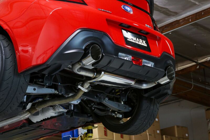 Remark 22+ Subaru BRZ/Toyota GR86 Axle - Back Exhaust - Stainless Single Wall Tips - JDMuscleSPKremRO-TSZ8-SM