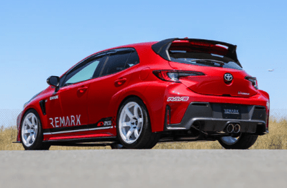 REMARK [23+ GR Corolla] Elite Spec Center Exit Catback Exhaust w/ Stainless Steel Dual Tips, Non - Resonated | RK - C2076T - 05 - JDMuscleCat Back Exhaust SystemremRK-C2076T-05