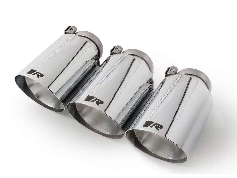 Remus 2023+ Civic Type - R FL5 102mm Angled Stamped Chrome Tail Pipe | Single | 0436 70SGR - JDMuscleExhaust Tips and Silencersrms0436 70SGR