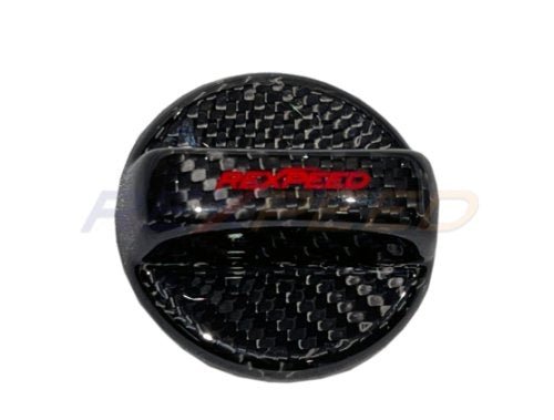 Rexpeed [15 - 26 WRX] Dry Carbon Competition Cap Cover – Gloss | G72 - JDMuscleDress Up CapsG72