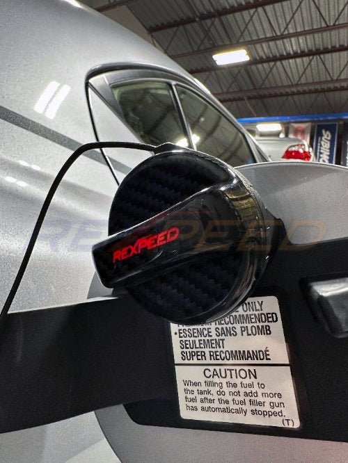 Rexpeed [15 - 26 WRX] Dry Carbon Competition Cap Cover – Gloss | G72 - JDMuscleDress Up CapsG72