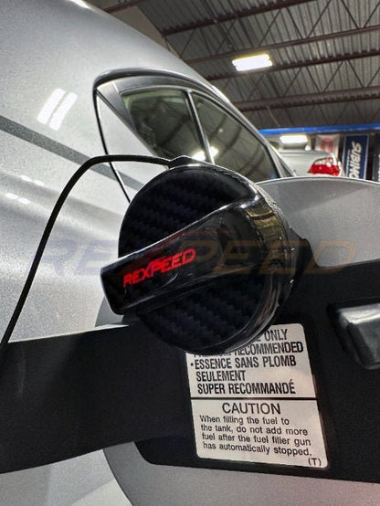 Rexpeed [15 - 26 WRX] Dry Carbon Competition Cap Cover – Gloss | G72 - JDMuscleDress Up CapsG72