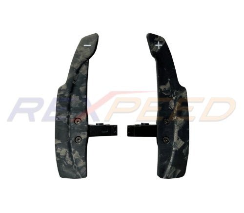 Rexpeed 2017+ FRS/BRZ / 2022+ GR86/BRZ AT Forged Carbon Shift Paddles Full Replacement - Matte | FR136FCM - JDMuscleInterior AccessoriesFR136FCM