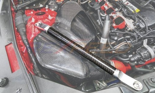 Rexpeed 2020+ Supra GR Dry Carbon Engine Braces | TS110 - JDMuscleStrut Tower BarsrexTS110