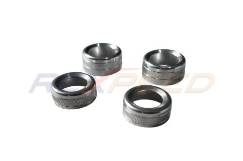 Rexpeed 2022+ GR86 / BRZ Alloy Audio Volume and AC Knob Cover – Silver | FR148 - JDMuscleInterior AccessoriesFR148