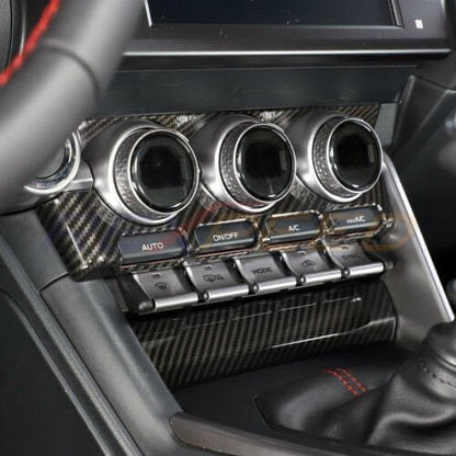 Rexpeed 2022+ GR86 / BRZ Dry Carbon Center Console AC Panel Cover – Matte | FR143M - JDMuscleTrim KitsFR143M