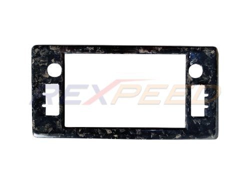 Rexpeed 2022+ GR86 / BRZ Forged Carbon Stereo Overlay Interior Trim - Gloss | FR142FC - JDMuscleTrim KitsFR142FC