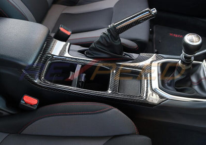 Rexpeed 22+ WRX VB Dry Carbon Cup Holder Cover (LHD) - JDMuscleTrim KitsRed
