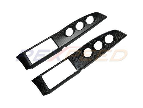 Rexpeed FRS / BRZ Carbon Fiber Dash Trim Panel - Triple Gauges Version - Replacement Gloss | FR174 - JDMuscleTrim KitsrexFR174