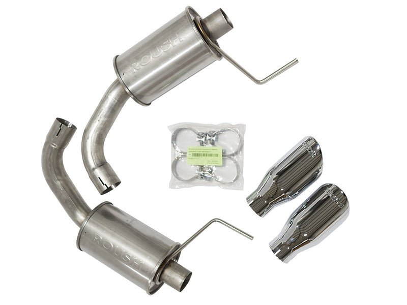 Roush 2015 - 2017 Ford Mustang 5.0L V8 Exhaust Kit with Round Tips (304 Stainless Steel) | rsh421834 - JDMuscleSPK318574
