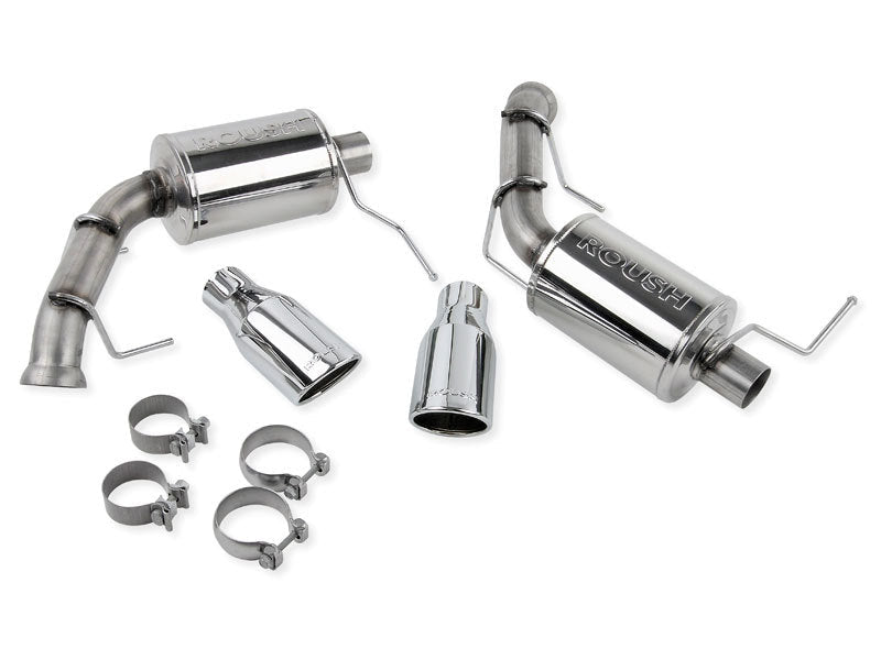 Roush V6 Mustang Exhaust Kit for 2011 - 2014 Models with Dual Round Tips | rsh421145 - JDMuscleSPK318513