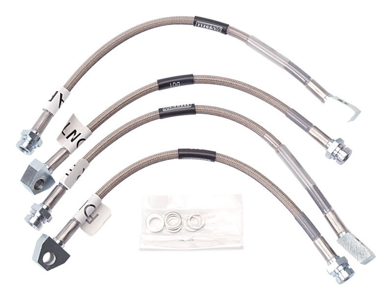 Russell Performance 84 - 87 Chevrolet Corvette Brake Line Kit - DOT Approved Stainless Steel Braided Lines | rus692010 - JDMuscleSPK303762