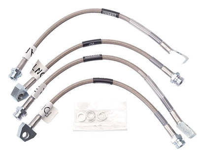 Russell Performance 84 - 87 Chevrolet Corvette Brake Line Kit - DOT Approved Stainless Steel Braided Lines | rus692010 - JDMuscleSPK303762