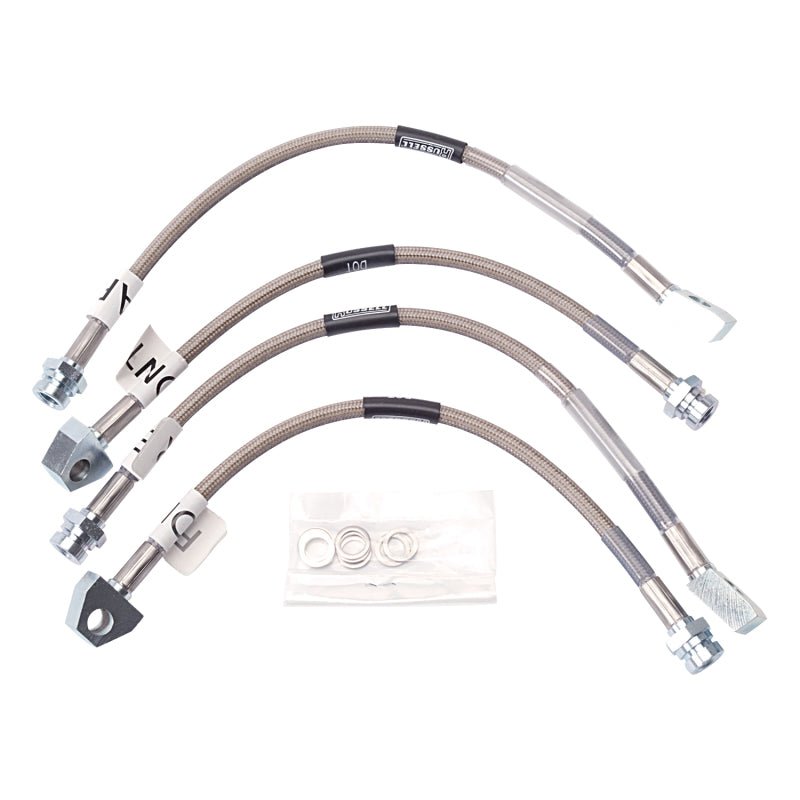 Russell Performance 84 - 87 Chevrolet Corvette Brake Line Kit - DOT Approved Stainless Steel Braided Lines | rus692010 - JDMuscleSPK303762