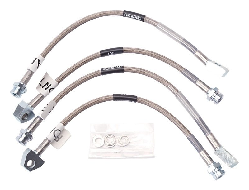 Russell Performance 84 - 87 Chevrolet Corvette Brake Line Kit - DOT Approved Stainless Steel Braided Lines | rus692010 - JDMuscleSPK303762