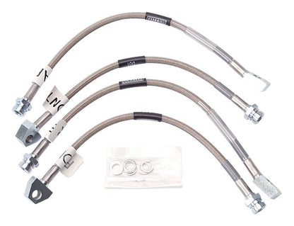 Russell Performance 84 - 87 Chevrolet Corvette Brake Line Kit - DOT Approved Stainless Steel Braided Lines | rus692010 - JDMuscleSPK303762