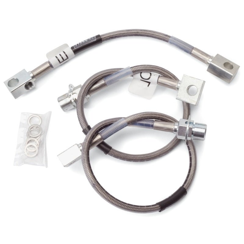 Russell Performance 87 - 93 Ford Mustang Brake Line Kit - Street Legal, Stainless Steel Braided Lines | rus693010 - JDMuscleSPK303788