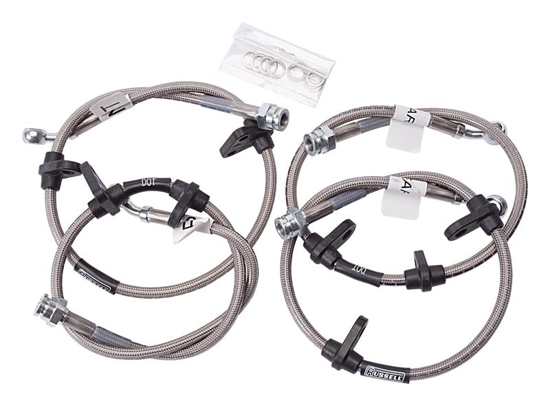 Russell Performance [88-91 Civic] [88-91 CRX] Brake Line Kit - Stainless Steel - JDMuscleBrake Linesrus684550