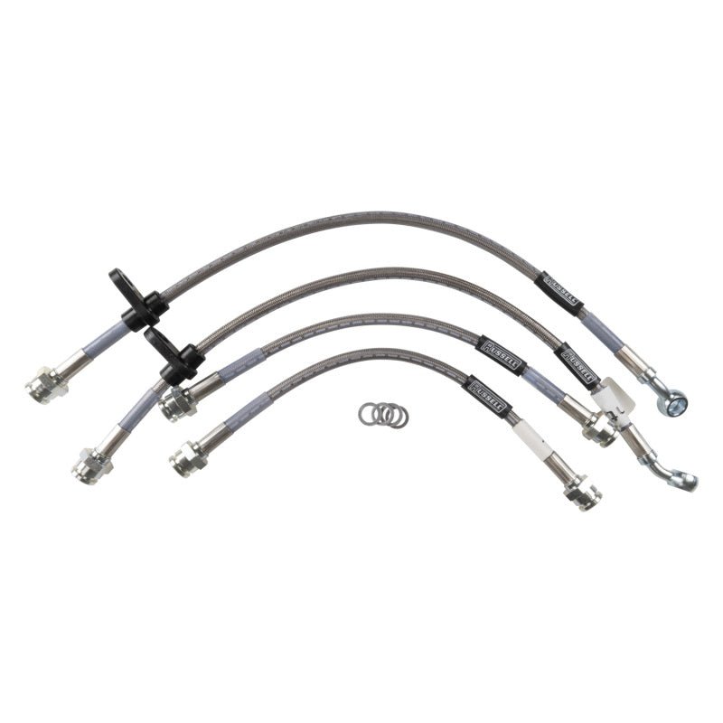 Russell Performance [96-00 Honda Civic] Street Legal Brake Hose Kit - Stainless Steel Braided - JDMuscleBrake Linesrus684610
