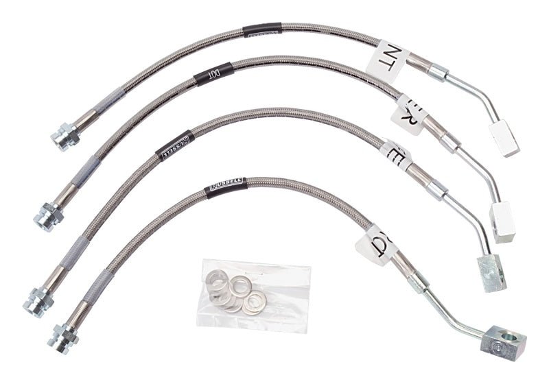 Russell Performance 97 - 04 Chevrolet Corvette C5 Brake Line Kit - Street Legal, Stainless Steel Braided Hoses | rus692190 - JDMuscleSPK303771