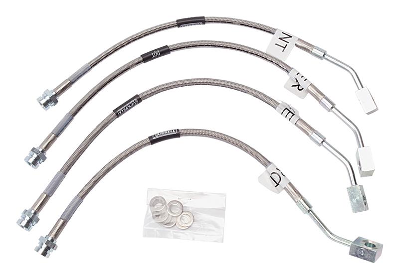 Russell Performance 97 - 04 Chevrolet Corvette C5 Brake Line Kit - Street Legal, Stainless Steel Braided Hoses | rus692190 - JDMuscleSPK303771