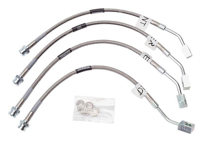 Russell Performance 97 - 04 Chevrolet Corvette C5 Brake Line Kit - Street Legal, Stainless Steel Braided Hoses | rus692190 - JDMuscleSPK303771