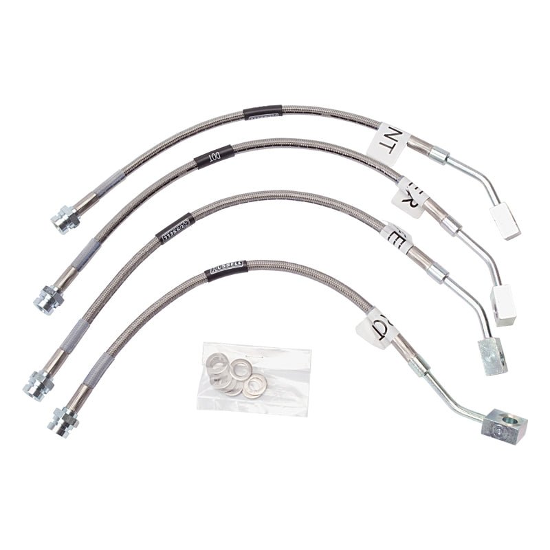 Russell Performance 97 - 04 Chevrolet Corvette C5 Brake Line Kit - Street Legal, Stainless Steel Braided Hoses | rus692190 - JDMuscleSPK303771