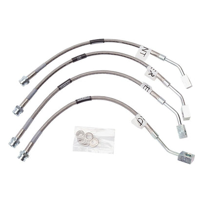 Russell Performance 97 - 04 Chevrolet Corvette C5 Brake Line Kit - Street Legal, Stainless Steel Braided Hoses | rus692190 - JDMuscleSPK303771