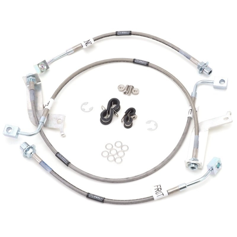 Russell Performance 99 - 04 Ford Mustang Cobra Brake Line Kit with IRS - DOT Compliant, Stainless Steel Braided Hoses | rus693270 - JDMuscleSPK303806