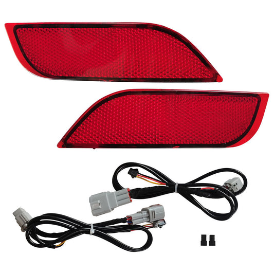 JDMuscle 22-24 WRX JDM Style Rear Bumper Reflector LED Light | DRL+BRAKE
