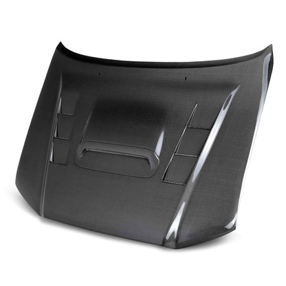 Seibon [12 - 15 Tacoma] TS - Style Carbon Fiber Hood | HD12TYTA - TS - JDMuscleHoodsseiHD12TYTA-TS