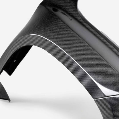 Seibon 2022 Nissan Frontier MB - Style Carbon Fiber Front Fenders Pair – 2 - inch Rise, 4 - inch Wider - JDMuscleSPK581379
